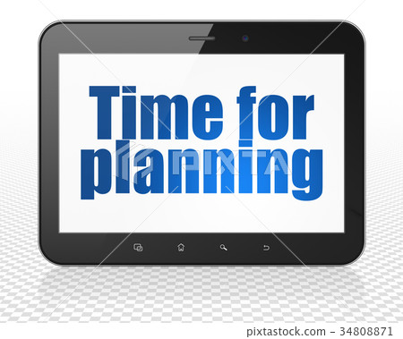 Timeline concept: Tablet Pc Computer with Time for Timeline concept: Tablet Pc Computer with Time for 34808871