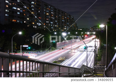 Night view around Higashi-Totsuka Station Ring 2 Higashi-Totsuka intersection near 34809055