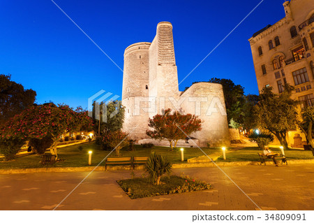 Maiden Tower in Baku 34809091