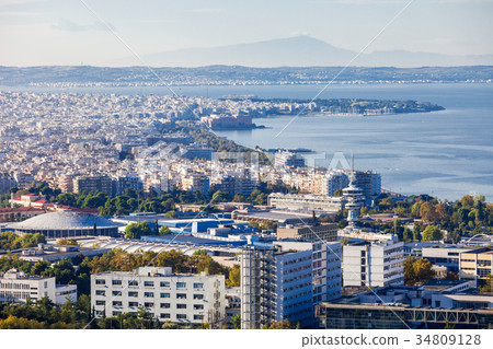Thessaloniki aerial panoramic view 34809128