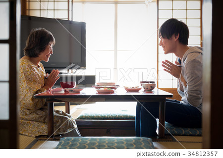 Grandma and Grandson Meal 34812357