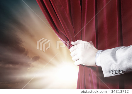 Opening curtain Opening curtain 34813712