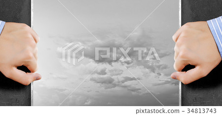 Opening stone curtain 34813743