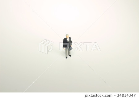 Mini business man and tourist people isolated 34814347