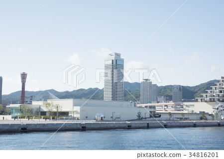 Kobe seen from the sea 34816201