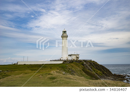 Aomori Shimokita Peninsula Honshu's northernmost Cape Omazaki lighthouse 34816407