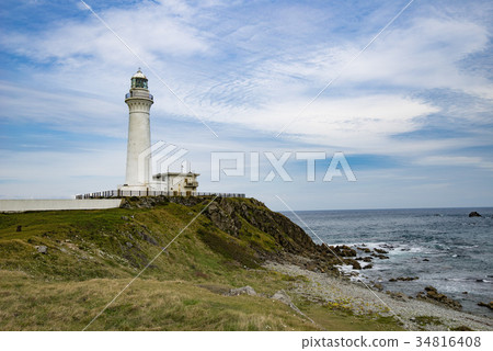 Aomori Shimokita Peninsula Honshu's northernmost Cape Omazaki lighthouse 34816408