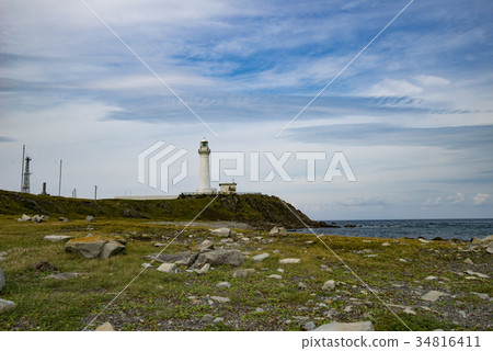 Aomori Shimokita Peninsula Honshu's northernmost Cape Omazaki lighthouse Aomori Shimokita Peninsula Honshu's northernmost Cape Omazaki lighthouse 34816411