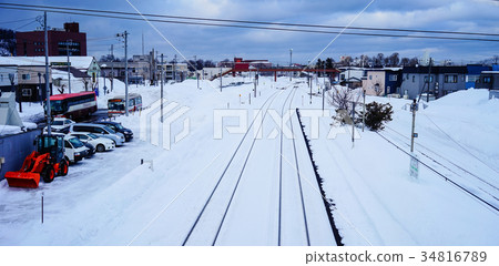 Winter scenery in Yoichi, Hokkaido, Japan Winter scenery in Yoichi, Hokkaido, Japan 34816789