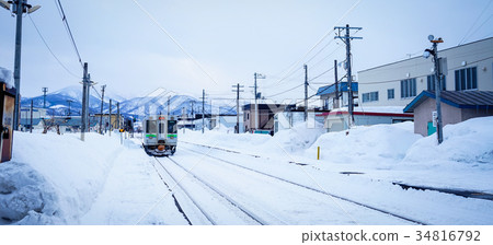 Winter scenery in Yoichi, Hokkaido, Japan Winter scenery in Yoichi, Hokkaido, Japan 34816792