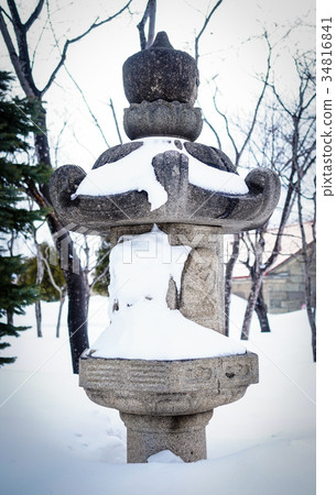 Winter scenery in Yoichi, Hokkaido, Japan 34816841