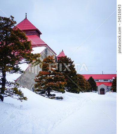 Winter scenery in Yoichi, Hokkaido, Japan Winter scenery in Yoichi, Hokkaido, Japan 34816843