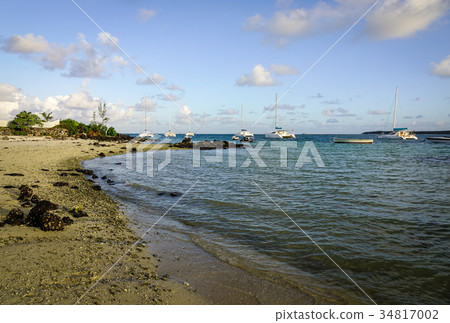 Seascape of Mauritius Island 34817002