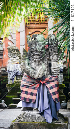 Decoraions at Hindu temple in Bali, Indonesia 34817191