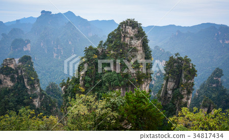 Zhangjiajie National Park in Hunan, China Zhangjiajie National Park in Hunan, China 34817434