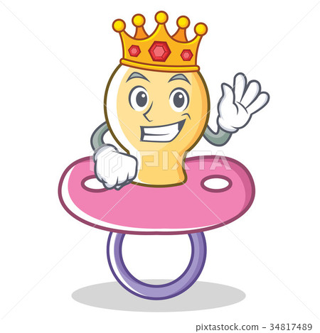 King baby pacifier character cartoon 34817489