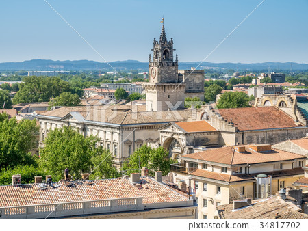 Avignon city view from Papal palace 34817702