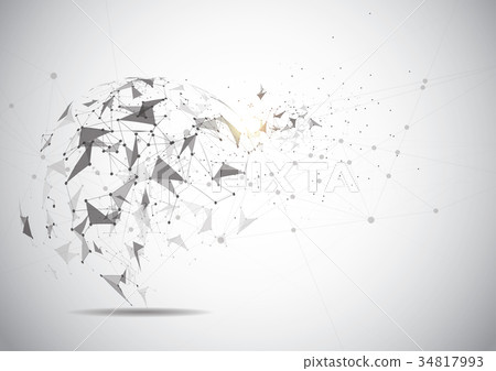 Global network connection. World map point Global network connection. World map point 34817993