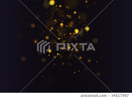 Gold abstract bokeh background Vector illustration 34817997