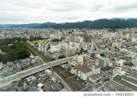 從茨城中央觀測所看見的山形市風景 從茨城中央觀測所看見的山形市風景 34818003
