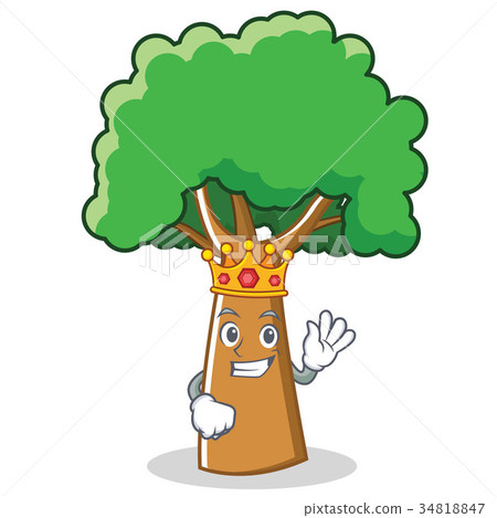 King tree character cartoon style 34818847