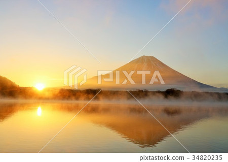 Hijiri國家富士山和晨光 34820235