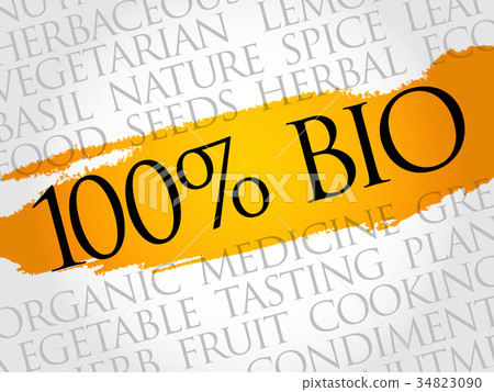100% BIO word cloud collage 100% BIO word cloud collage 34823090