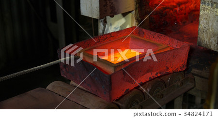 molting gold at a factory molting gold at a factory 34824171
