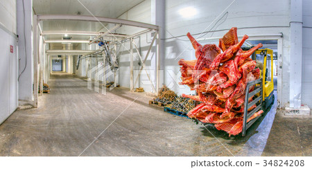 Frozen meat at a storage 34824208