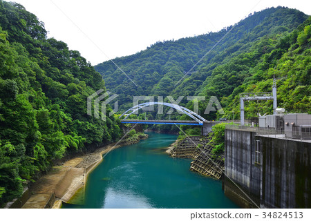 Miyagase Dam Shin Stone Cabin Bridge 34824513