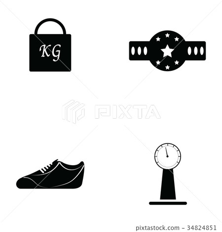 boxing icon set 34824851