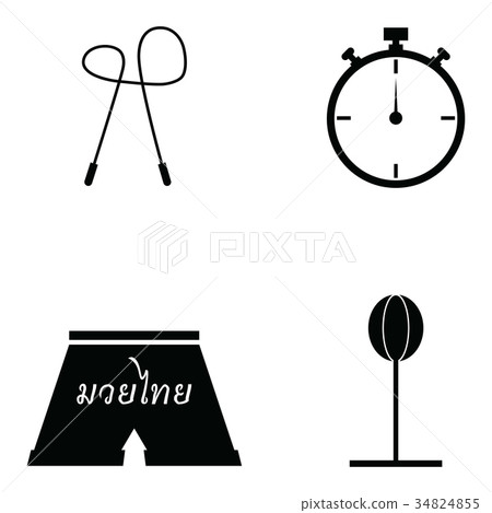 boxing icon set 34824855