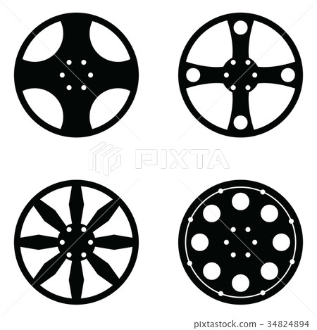 car wheel icon set car wheel icon set 34824894