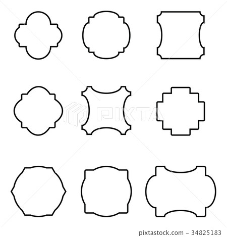 set of simple frames - Stock Illustration [34825183] - PIXTA