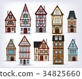 Historic half-timbered houses 34825660