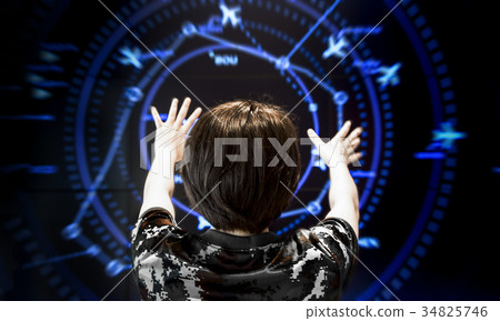 back soldier head who control air traffic 34825746