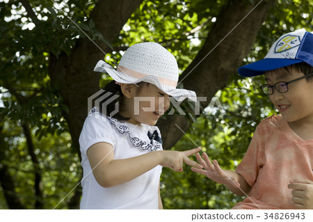 兒童，岩石剪刀 34826943