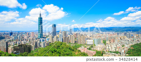 taipei city panorama 34828414
