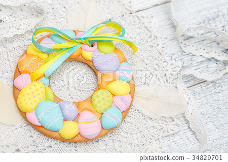 Beautiful glazed Easter cookies Beautiful glazed Easter cookies 34829701