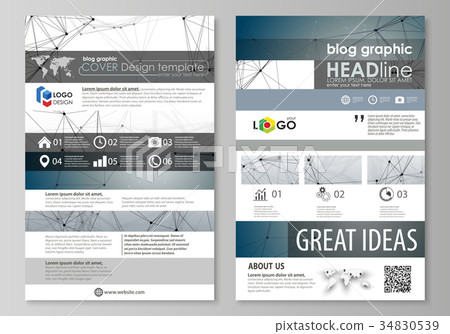 Blog graphic business templates. Page website 34830539