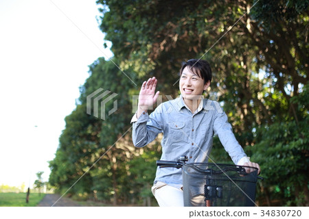 自行車（男性休閒新生活自行車運動生活方式每天節日） 34830720