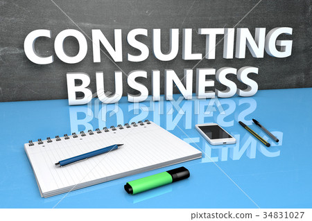 Consulting Business text concept 34831027