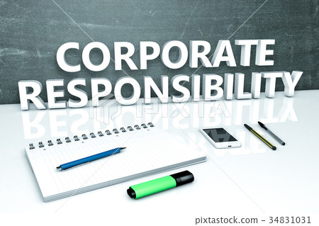 Corporate Responsibility text concept 34831031