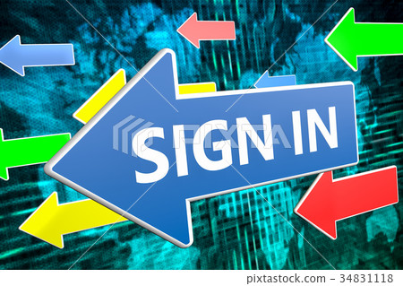 Sign in text concept - Stock Illustration [34831118] - PIXTA