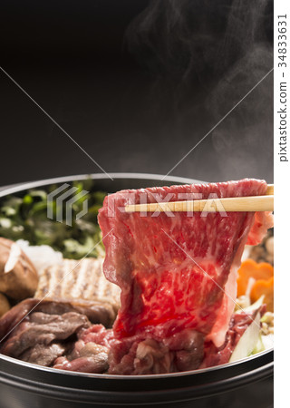 Sukiyaki cooking Sukiyaki cooking 34833631