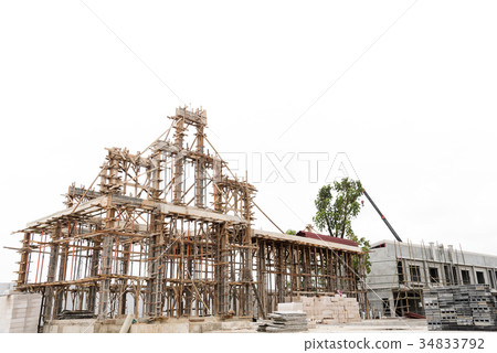 Structure of building under construction. 34833792