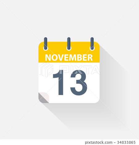 13 november calendar icon - Stock Illustration [34833865] - PIXTA
