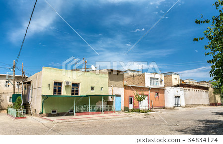 Traditional houses in the old town of Bukhara 34834124
