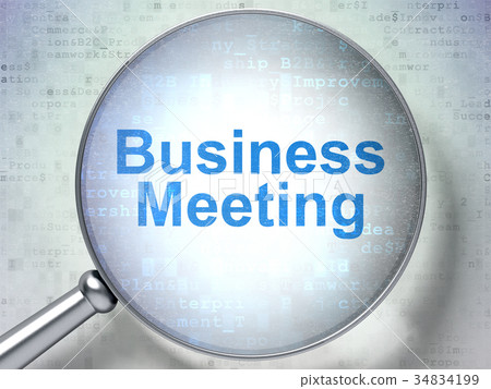 Business concept: Business Meeting with optical Business concept: Business Meeting with optical 34834199
