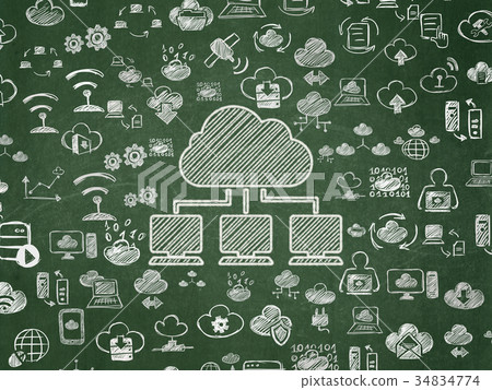 Cloud networking concept: Cloud Network on School Cloud networking concept: Cloud Network on School 34834774